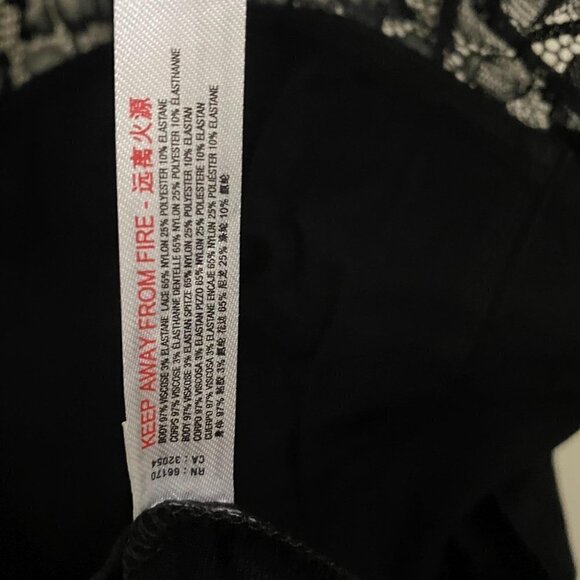 Free People NWT Black Premonitions Bodycon Dress - Picture 8 of 10